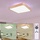 ETC Shop Deckenlampe LED Fernbedienung Holz Wohnzimmer Deckenleuchte Memory-Funktion Backlight CCT-Schaltung, Metall, 36W 1480lm 3000-6000K, LxBxH