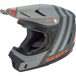 Scott 350 Evo Plus Dash, Motocrosshelm - Schwarz/Orange - M