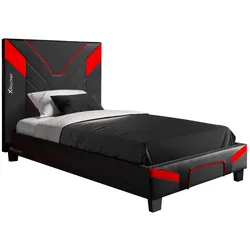 X Rocker Cerberus MKII Gaming-Bett für Kinder & Jugendliche - carbon/rot