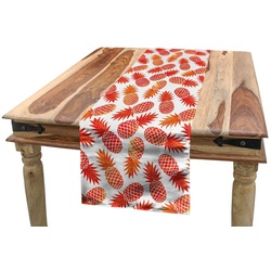 Abakuhaus Tischläufer Esszimmer Küche Rechteckiger Dekorativer Tischläufer, Orange Vintage tropische Exotic orange 40 cm x 300 cm
