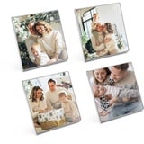 ACBungji 4/6 Stücke Kühlschrankmagnete Magnet Bilderrahmen Kühlschrank Fotorahmen Fotomagnete Liebe Süße Deko Personalisierte Geschenke für Freunde Familie