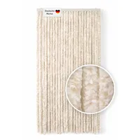 Lemodo Flauschvorhang 100 x 200 cm Beige/Weiß