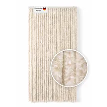 Lemodo Flauschvorhang 100 x 200 cm Beige/Weiß