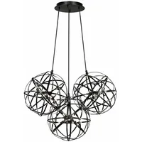 s.luce Atom 3-flg. 30 cm rund Schwarzchrom