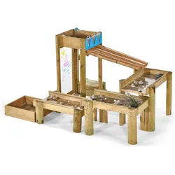 Plum Discovery Wasserspiel Forest – Outdoor-Wasserspiel aus Holz mit Malscheibe 2m2