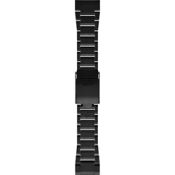 GARMIN Wechselarmband "QuickFit 26 Titanium", grau (dunkelgrau), 26mm, Garmin D2 Bravo, D2 Charlie, Descent Mk1, fenix 3, Fenix 3 HR, fenix 5x, Foretrex 601, Foretrex 701, quatix 3, tactix Bravo, Uhrenarmbänder