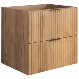 Rodan Waschbeckenunterschrank 2 Schubladen 60 x 57 x 46 cm Braun