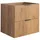 Rodan Waschbeckenunterschrank 2 Schubladen 60 x 57 x 46 cm Braun