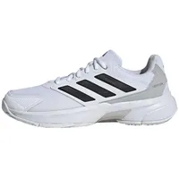 Adidas Herren Courtjam Control 3 Tennis Shoes Tennisschuhe, Cloud White/Core Black/Grey Two, 39 1/3