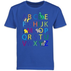 Shirtracer T-Shirt ABC Einschulung Einschulung Junge Schulanfang Geschenke blau 140 (9/11 Jahre)