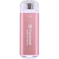 Transcend ESD300 (1000 GB, USB-C® USB Typ-C 10 Gbit/s PS4/PS5-kompatibel, Rosa – TS1TESD300P