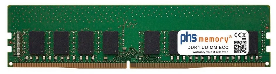 PHS-memory RAM für Asus PRIME B350-PLUS Arbeitsspeicher 8GB - DDR4 - 2400MHz PC4-2400T-E - UDIMM ECC
