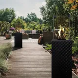 Terrassenheizer Patio Mini Glas schwarz gesteppt manuelle Steuerung 8,2kW - Schwarz