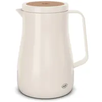 Alfi STUDIO TEA Isolierkanne 0,7L weiß, Thermoskanne aus doppelwandigem