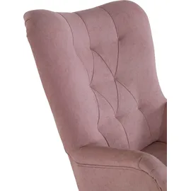 GUTMANN FACTORY Ohrensessel GUTMANN FACTORY "Zero", rosa (rose natur), B:80cm H:94cm T:96cm, Sessel, Ohrensessel