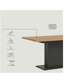 xonox.home Motion 150 x 76 x 90 cm Eiche braun/grau