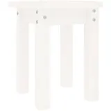 vidaXL Couchtisch Weiß Ø 35x35 cm Massivholz Kiefer