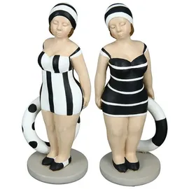 Gilde Poly Figur Becky stehend Badenixe schwarz/oder rot/weiß (Schwarz/weiß)