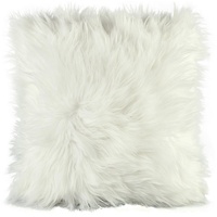 CELINATEX Cuddly Dekokissen 45 x 45 cm weiß Langhaar