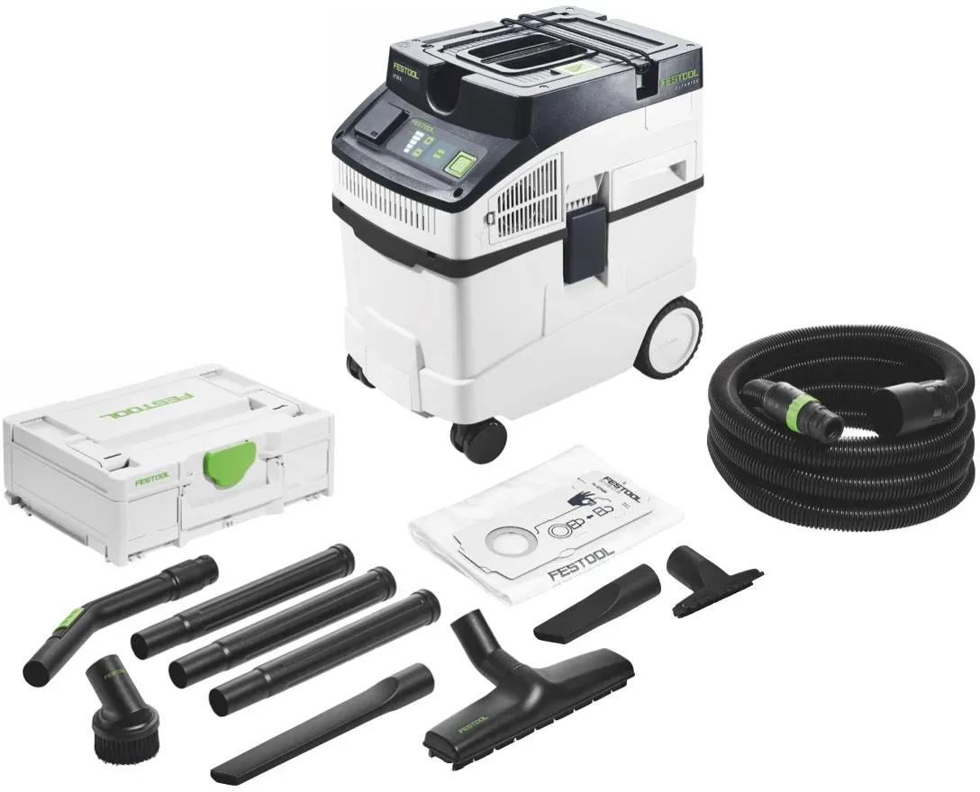 Festool CLEANTEC CT 25 E Absaugmobil 1200 W 25 l ( 577498 ) + RS-ST D 27/36-Plus Reinigungsset ( 577257 )