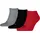 Puma Sneakersocken 3er Pack Rot/Grau/Schwarz 35-38