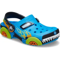 Clog CROCS "Classic IAM Monster Truck", Kinder, Gr. 23, blau (blau kombiniert), Croslite, kontrastfarbene Details, casual, Schuhe, mit Lüftungsöffnungen