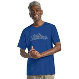 Jack Wolfskin Peak Graphic Kurzarm-t-shirt - New Mountain Blue Orchid - 2XL