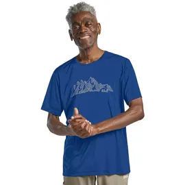 Jack Wolfskin Peak Graphic Kurzarm-t-shirt - New Mountain Blue Orchid - 2XL