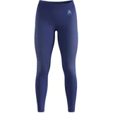 Odlo Performance Warm Eco Big Logo Bottom Long Tight Damen-blau, Größe L