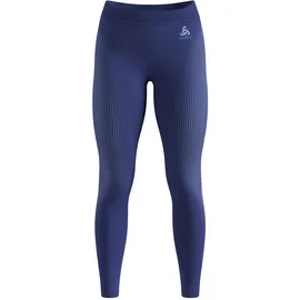 Odlo Performance Warm Eco Big Logo Bottom Long Tight Damen-blau, Größe L