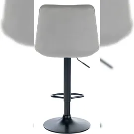 CLP 2er Set Barhocker Toni Samt I Höhenverstellbarer Barstuhl Mit Metallgestell I Thekenhocker Mit Integrierter Fußstütze