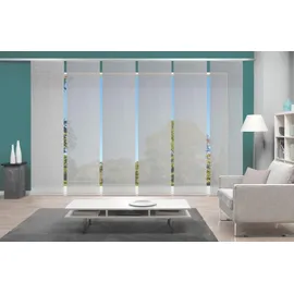 VISION S Schiebegardine VISION S "6ER SET ROM" Gr. 1, grau, B:60cm H:260cm, Polyester, Gardinen, HxB: 260x60, Schiebevorhang 6er Set Uni