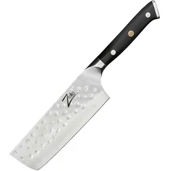 Alpha-Royal Japanese Serie 6` Nakiri Kochmesser Damaszener-Stahl Schwarz