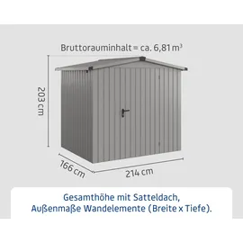 Hörmann Euroline ESD4 2,37 x 1,81 m Graualuminium