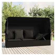 vidaXL Outdoor Loungebett schwarz 319569