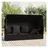 vidaXL Outdoor Loungebett schwarz 319569