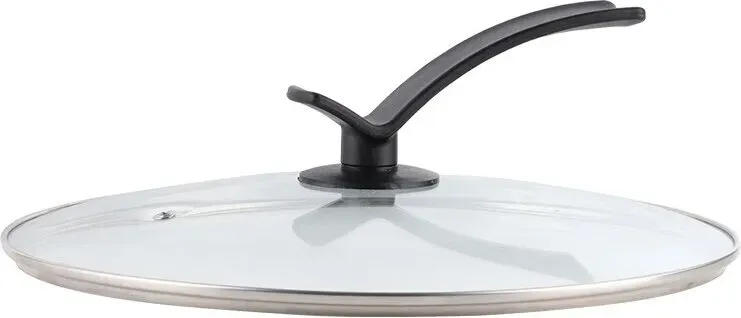BJ 34cm Glasdeckel aus Sicherheitsglas mit Stehgriff