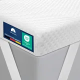Matrazentopper 200x200 Härtegrad 2/3 Anti Slip - Parent Hochwertiger Topper 200x200cm 7cm hoch - H2/H3 Matratzentopper mit weicher Gel-Memory- und stützender Komfortschicht