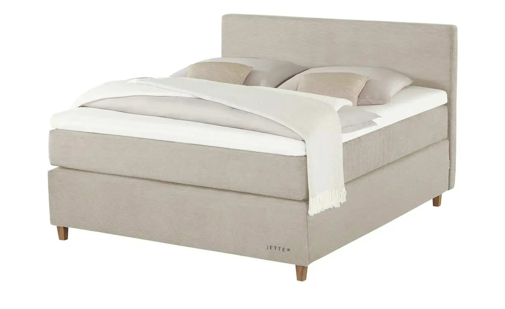 Jette Home Boxspringbett  Jette Flex , beige , Maße (cm): B: 205 H: 120,5