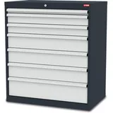 STIER Schubladenschrank mit 7 Schubladen BxTxH 900x575x1020 mm inkl. Einteilungsset