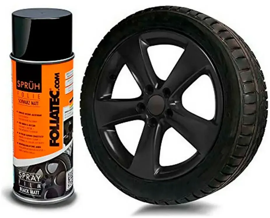 Foliatec 400ml Spray Film - Flat Black - One Size