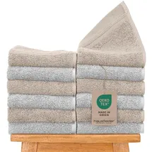 Hausfelder Handtuchset 50 x 30 cm beige 12 St.
