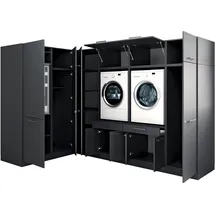 laundreezy Mehrzweckschrank-Set 68 x 200 x 285 cm Grau