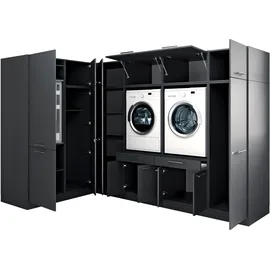 laundreezy Mehrzweckschrank-Set 68 x 200 x 285 cm Grau