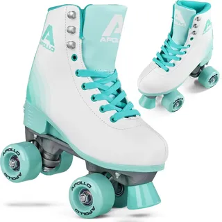 Apollo Rollschuhe Kinder und Erwachsene | größenverstellbare Quad-Skates, 3 Größen, verstellbar von 31 bis | | Gr.: 35-38