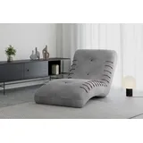 moeblo Chaiselongue SPLINE Holzwerkstoff 83 x 80 x 172 cm Grau