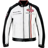 Helstons Jay Motul Edition Motorrad Lederjacke - Black / White - XL