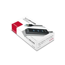 AXAGON HUE-S2B - USB 3.0, 4-Port Hub, inkl. microUSB Input