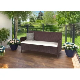 MCW Hamar-G 154 x 60 x 82 cm braun meliert/creme inkl. Kissen