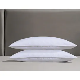 RIBECO Kopfkissen-Set Laram 40 x 80 cm Weiß